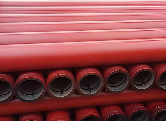 Pump truck pump pipe