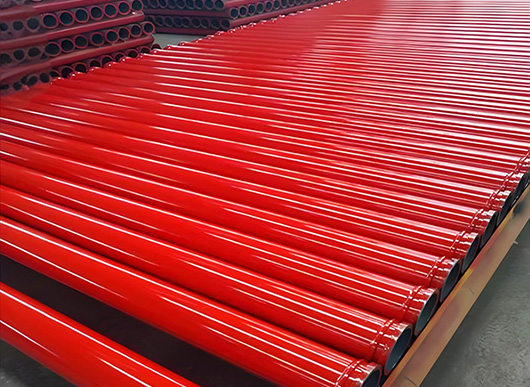 Mortar pump pipe