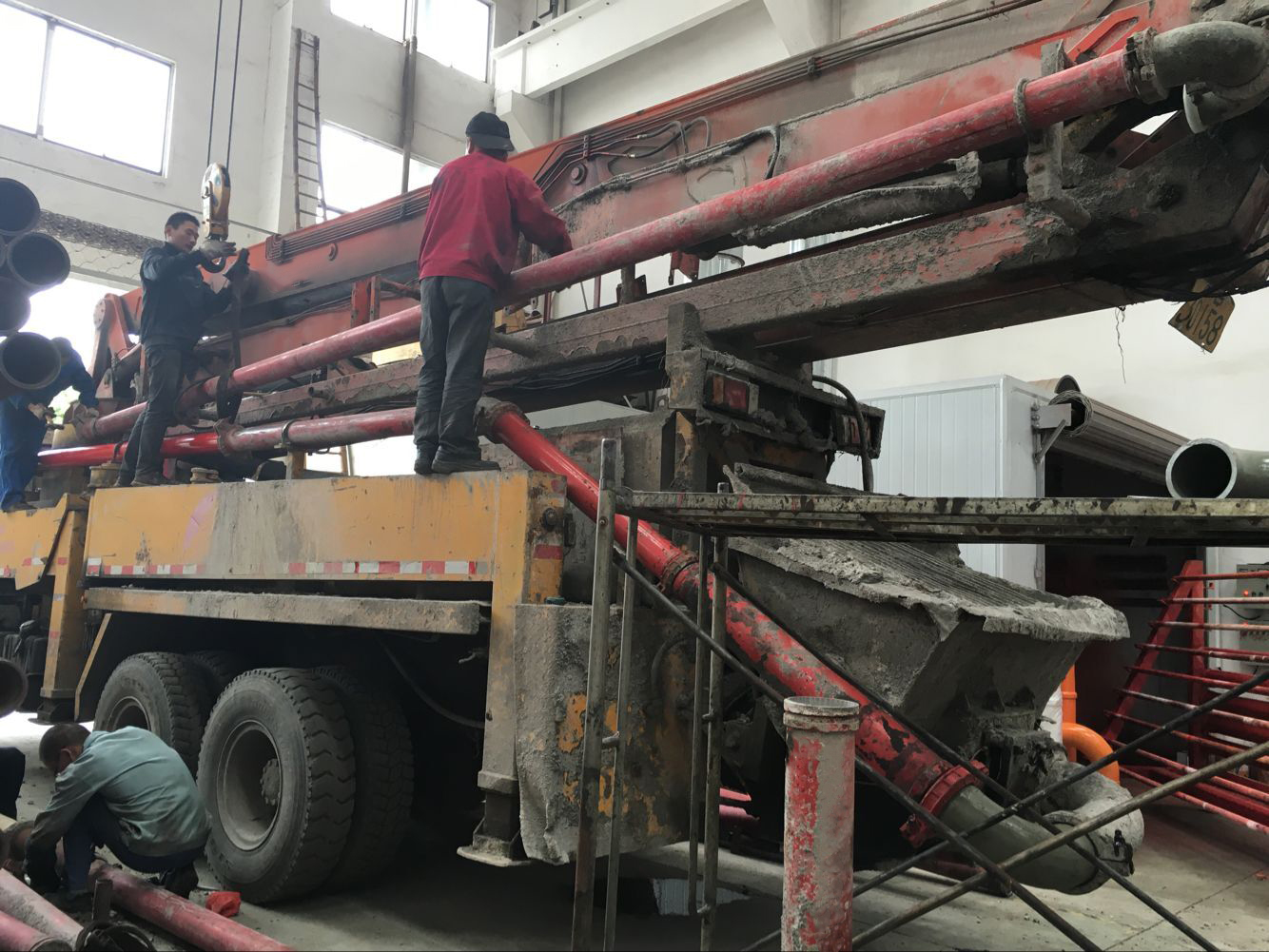 pump truck boom pipe