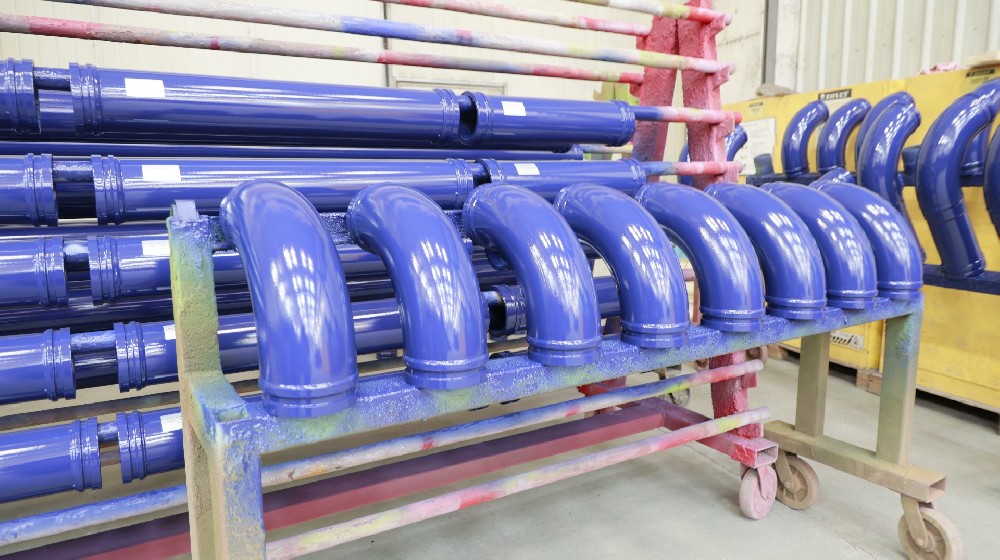 Customizable standard pump tubing for industrial installations
